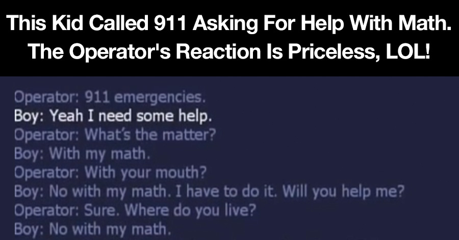 4 year old boy calls 911 for homework help hilarious