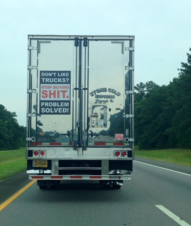 22 Hilarious Truck Signs Spotted On The Road