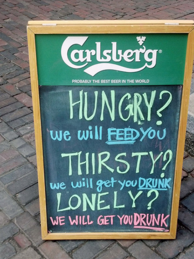 22 Hilarious Bar Signs That Will Definitely Get You In. #6