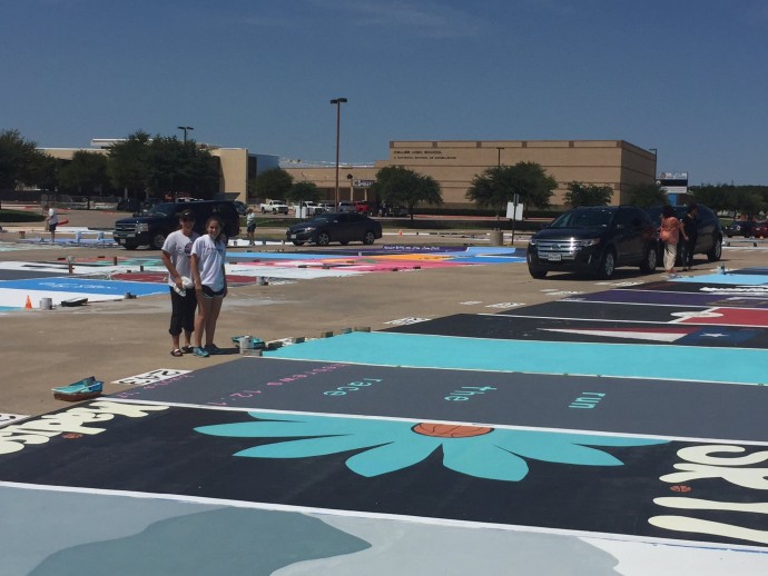 High School Seniors Painted Their Parking Spots And Their Art Is Just