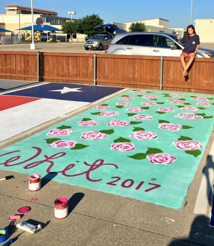 High School Seniors Painted Their Parking Spots And Their Art Is Just