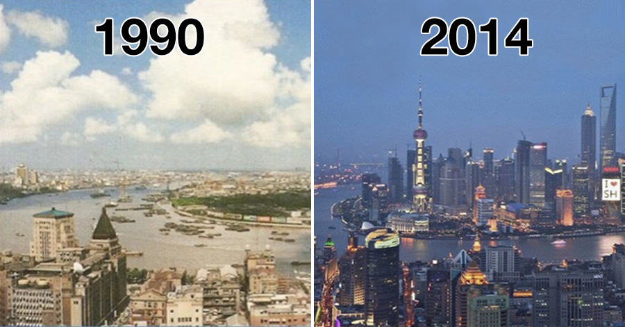 Before And After Seeing How Much The World Has Changed In The Last