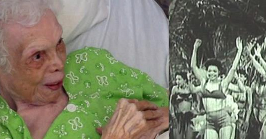 102 Year Old Woman Sees Herself Perform On Video For The First Time