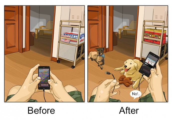Hilarious Illustrations Depict How Life Changes Before And After Getting A Dog