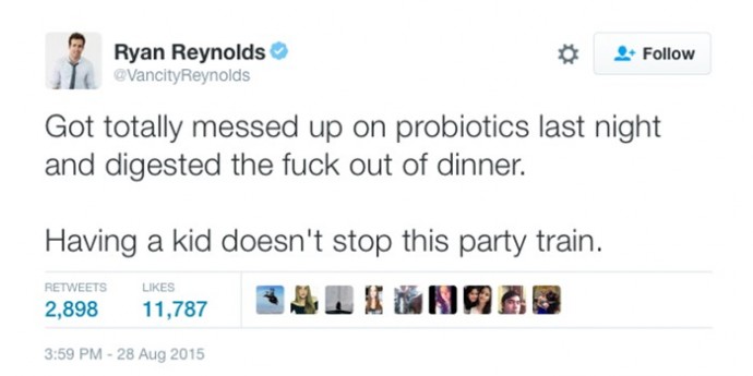 14 Hilarious Ryan Reynolds' Tweets About His Daughter Show He's The Funniest Celebrity Dad Ever