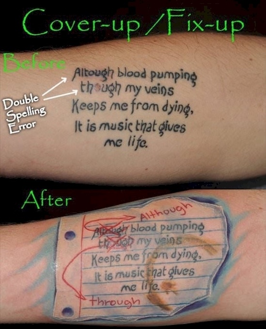 20 Of The Most Creative Tattoo Cover Ups Ever. #10 Is Just Brilliant.