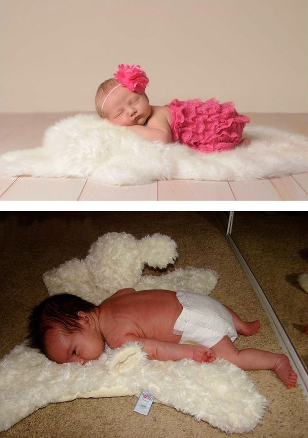 24 Hilarious Baby Photoshoot Pinterest Fails. #9 Totally Nailed It, LOL!