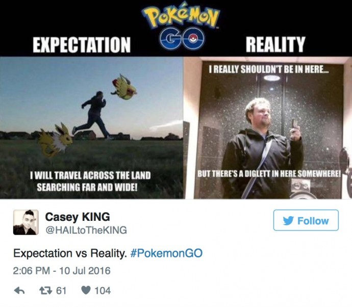 31 Hilarious Tweets Proving The World Has Gone Too Far With This Whole Pokémon GO Thing. #9 Cracked Me Up.