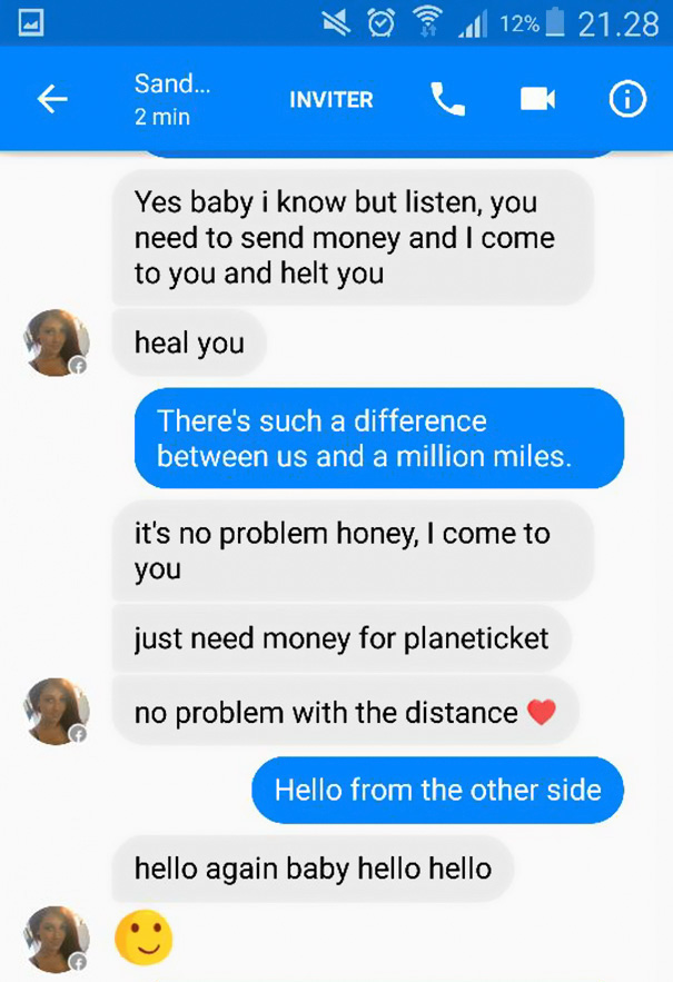 Guy Received A Text From A Facebook Scammer And Used Adele's Lyrics To Troll Him In The Best Way Ever