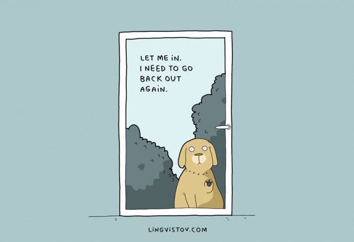 10 Illustrations That Every Dog Owner Will Understand. #5 Is So True It Hurts.