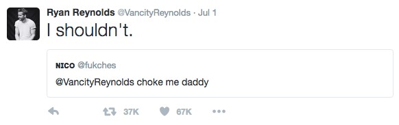 Ryan Reynolds Responds To Fans' Dirty Tweets And It's Just Hilarious