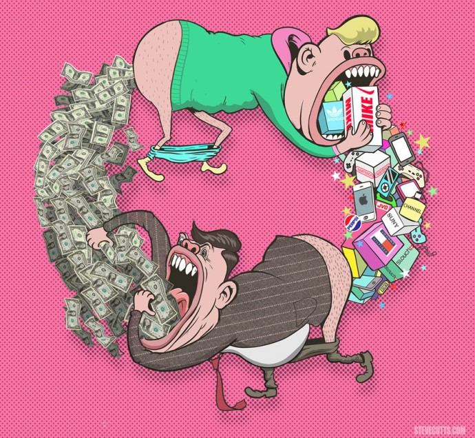18 Brutally Honest Illustrations By Steve Cutts Perfectly Depict The Sad Reality Of Our Modern World