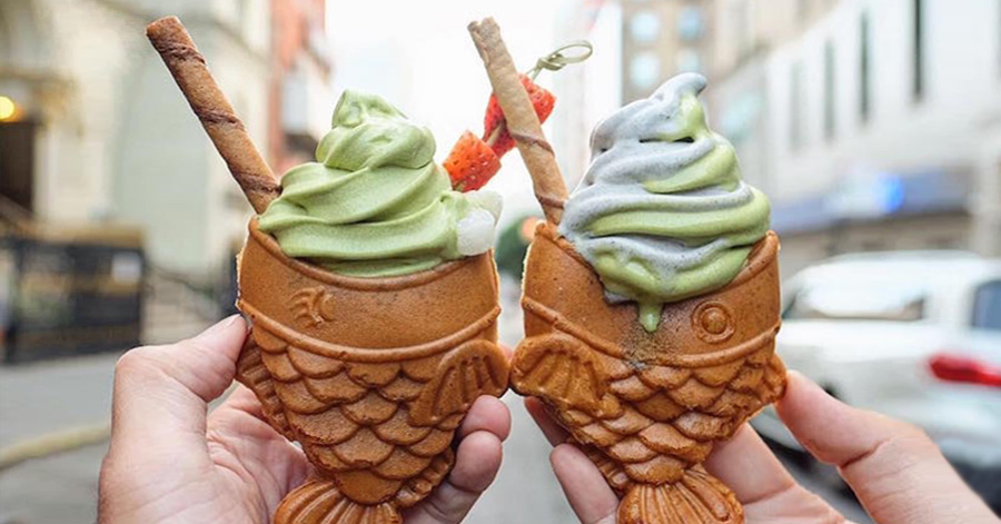 New Yorkers Are Going Crazy Over This Delicious Fish-Shaped Ice Cream Cone