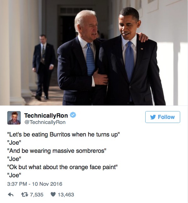 23 Conversations Obama And Biden Supposedly Had Since Trump Won The Elections