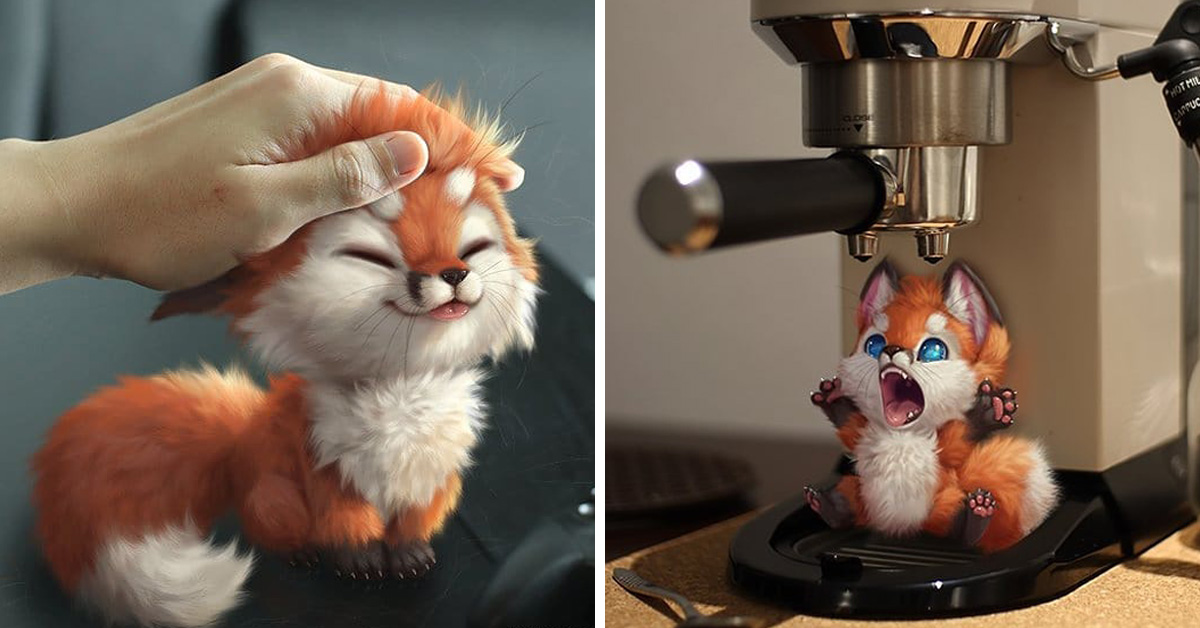 Artist Draws Adorable Animals, And Imagines Them Living In The Real World